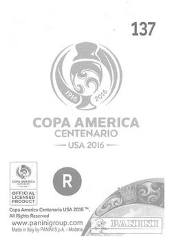 2016 Panini Copa America Centenario Stickers #137 Alexander Dominguez Back