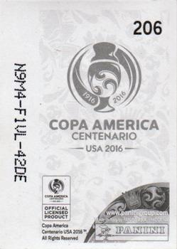2016 Panini Copa America Centenario Stickers #206 Mexico Logo Back