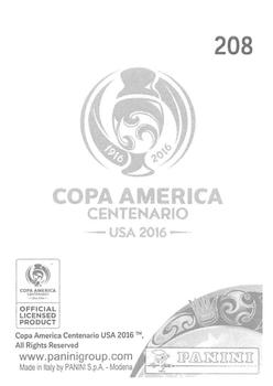 2016 Panini Copa America Centenario Stickers #208 Mexico Team Back