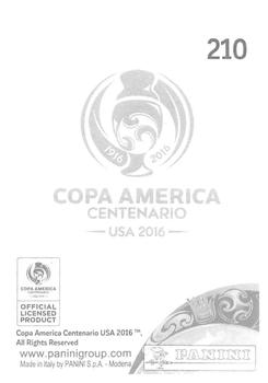 2016 Panini Copa America Centenario Stickers #210 Alfredo Talavera Back