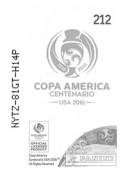 2016 Panini Copa America Centenario Stickers #212 Paul Aguilar Back