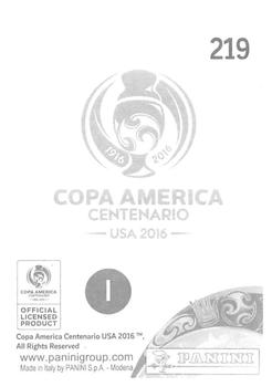 2016 Panini Copa America Centenario Stickers #219 Javier Guemez Back