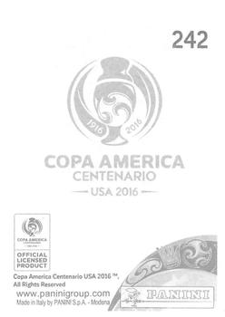 2016 Panini Copa America Centenario Stickers #242 Gaston Silva Back