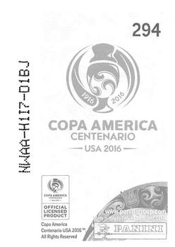 2016 Panini Copa America Centenario Stickers #294 Tomas Rincon Back