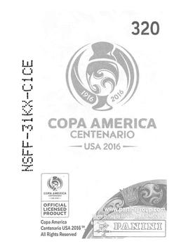 2016 Panini Copa America Centenario Stickers #320 Sergio Aguero Back