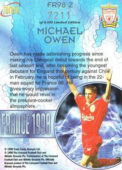 1998 Futera Liverpool - France 1998 #2 Michael Owen Back