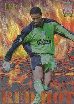1998 Futera Liverpool - Red Hot #RH4 David James Front