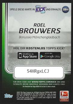 2015-16 Topps Match Attax Bundesliga - Kick #K14 Roel Brouwers Back