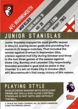 2017-18 Topps Premier Gold - Green #4 Junior Stanislas Back