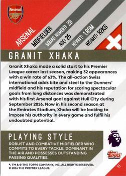 2017-18 Topps Premier Gold - Green #11 Granit Xhaka Back