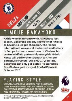 2017-18 Topps Premier Gold - Green #32 Tiemoue Bakayoko Back
