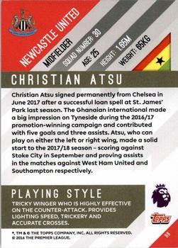 2017-18 Topps Premier Gold - Green #96 Christian Atsu Back