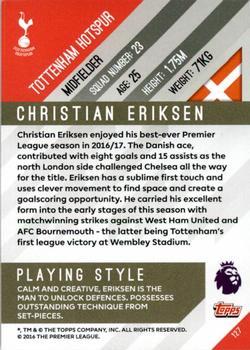 2017-18 Topps Premier Gold - Green #127 Christian Eriksen Back