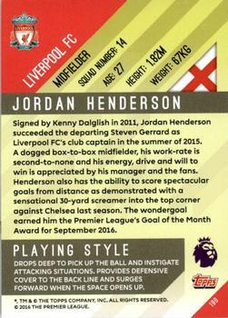 2017-18 Topps Premier Gold - Green #190 Jordan Henderson Back