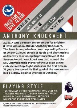 2017-18 Topps Premier Gold - Red #20 Anthony Knockaert Back