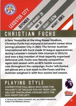 2017-18 Topps Premier Gold - Red #61 Christian Fuchs Back