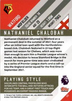 2017-18 Topps Premier Gold - Red #133 Nathaniel Chalobah Back