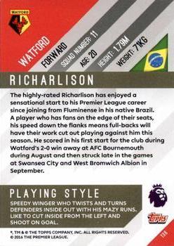 2017-18 Topps Premier Gold - Red #136 Richarlison Back