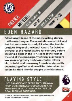 2017-18 Topps Premier Gold - Yellow #34 Eden Hazard Back