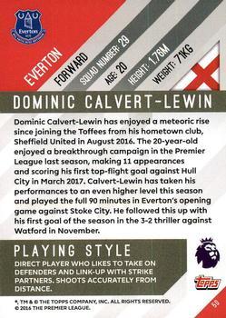 2017-18 Topps Premier Gold - Yellow #50 Dominic Calvert-Lewin Back