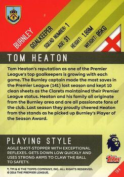 2017-18 Topps Premier Gold - Yellow #184 Tom Heaton Back