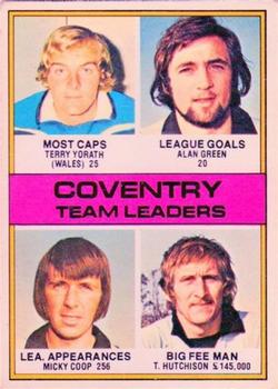 1977-78 Topps Footballer English (Red Backs) #106 Coventry Team Leaders Front