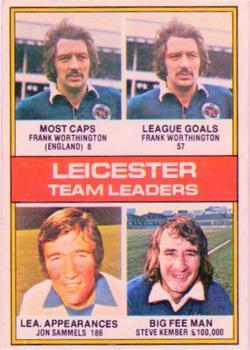 1977-78 Topps Footballer English (Red Backs) #110 Leicester Team Leaders Front