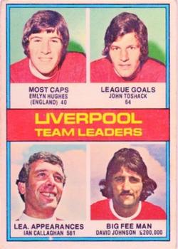 1977-78 Topps Footballer English (Red Backs) #111 Liverpool Team Leaders Front