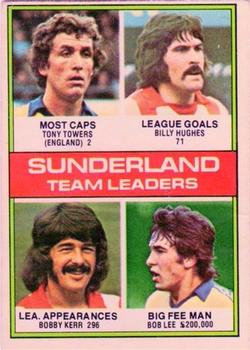 1977-78 Topps Footballer English (Red Backs) #118 Sunderland Team Leaders Front