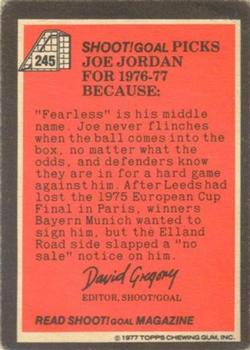 1977-78 Topps Footballer English (Red Backs) #245 Joe Jordan Back