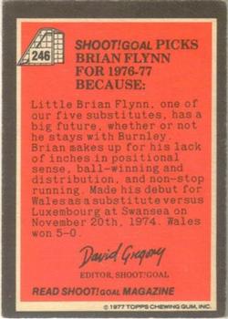1977-78 Topps Footballer English (Red Backs) #246 Brian Flynn Back