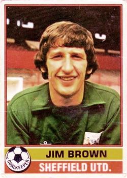 1977-78 Topps Footballer English (Red Backs) #292 Jim Brown Front