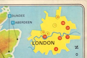 1978-79 Panini Football 79 (UK) #2 Map (puzzle 2) Front