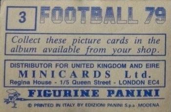 1978-79 Panini Football 79 (UK) #3 Map (puzzle 3) Back