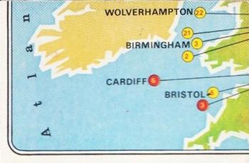 1978-79 Panini Football 79 (UK) #5 Map (puzzle 5) Front