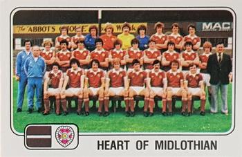 1978-79 Panini Football 79 (UK) #477 Heart of Midlothian Team Group Front