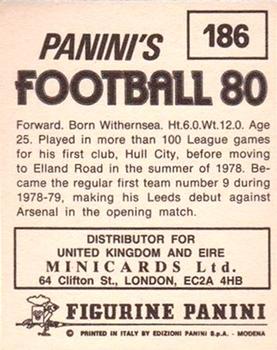 1979-80 Panini Football 80 (UK) #186 John Hawley Back