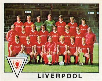 1979-80 Panini Football 80 (UK) #189 Liverpool Team Photo Front