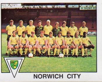 1979-80 Panini Football 80 (UK) #257 Norwich City Team Photo Front