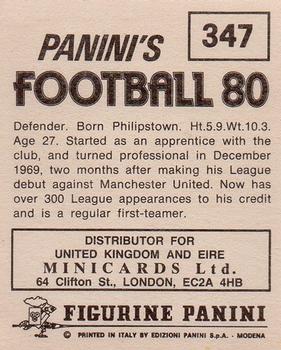 1979-80 Panini Football 80 (UK) #347 Alistair Robertson Back