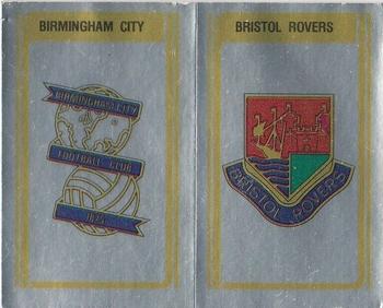 1979-80 Panini Football 80 (UK) #375 Birmingham City / Bristol Rovers Club Badges Front