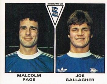 1979-80 Panini Football 80 (UK) #387 Malcolm Page / Joe Gallagher Front