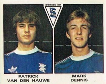 1979-80 Panini Football 80 (UK) #388 Pat van den Hauwe / Mark Dennis Front