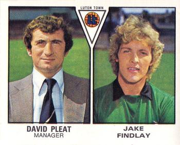 1979-80 Panini Football 80 (UK) #440 David Pleat / Jake Findlay Front