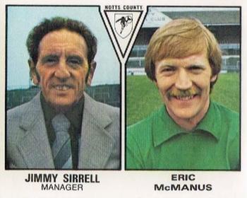 1979-80 Panini Football 80 (UK) #452 Jimmy Sirrel / Eric McManus Front