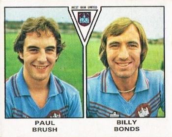 1979-80 Panini Football 80 (UK) #508 Paul Brush / Billy Bonds Front
