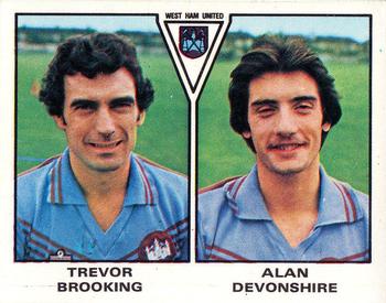 1979-80 Panini Football 80 (UK) #510 Trevor Brooking / Alan Devonshire Front