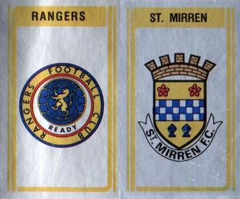 1979-80 Panini Football 80 (UK) #522 Rangers Club Badge / St. Mirren Club Badge Front