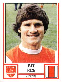 1980-81 Panini Football 81 (UK) #8 Pat Rice Front