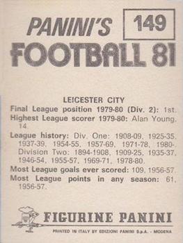 1980-81 Panini Football (UK) #149 Team Photo Back